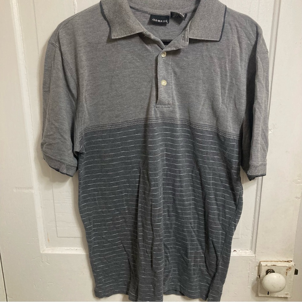 ⚡️ Mens George striped polo size small